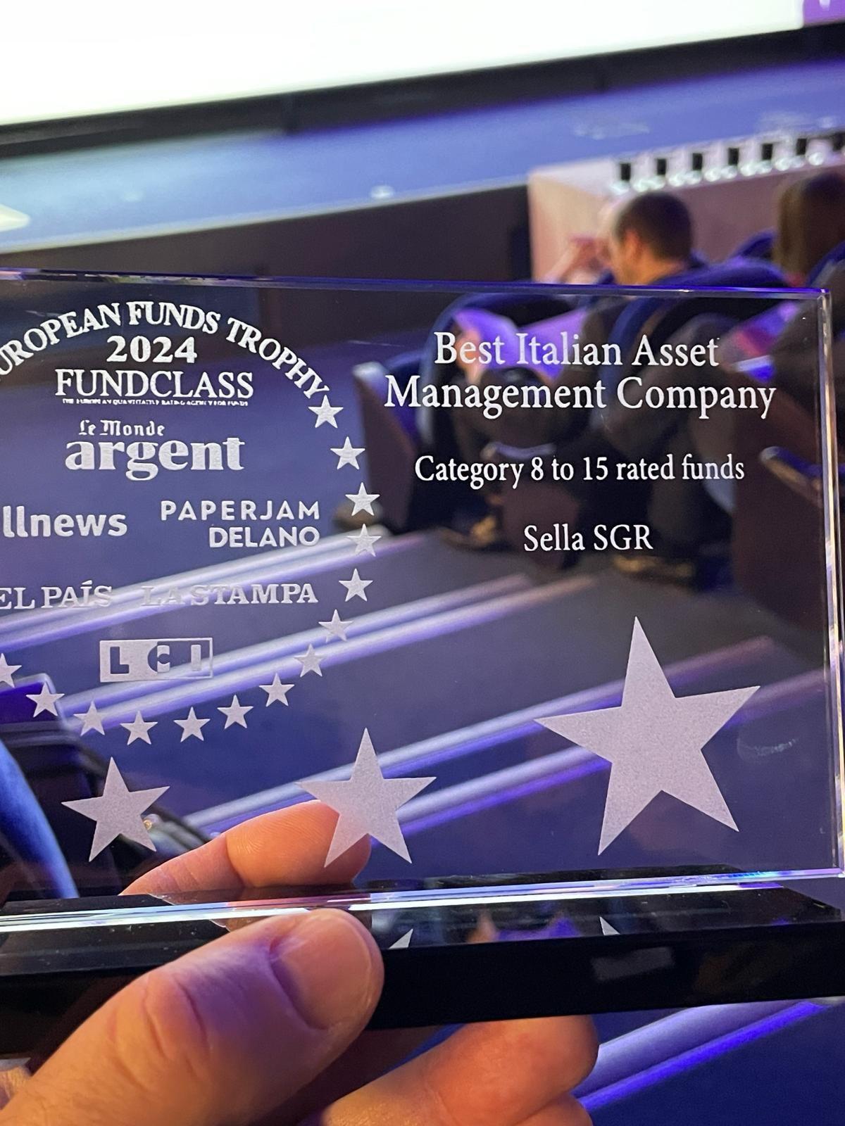 European Funds Trophy 2024: Sella SGR migliore società di gestione in Italia